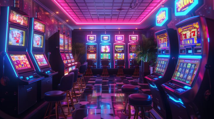 Reactoonz grid-based slot game interface on gus777